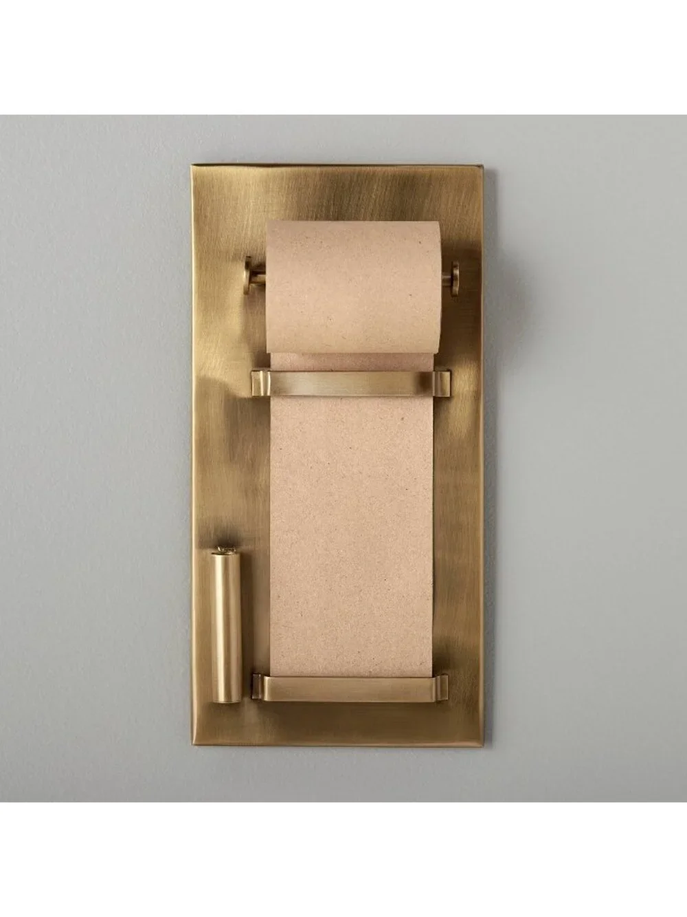 Brushed Metal Paper Roll Holder Brass - Hearth & Hand Magnolia, Target